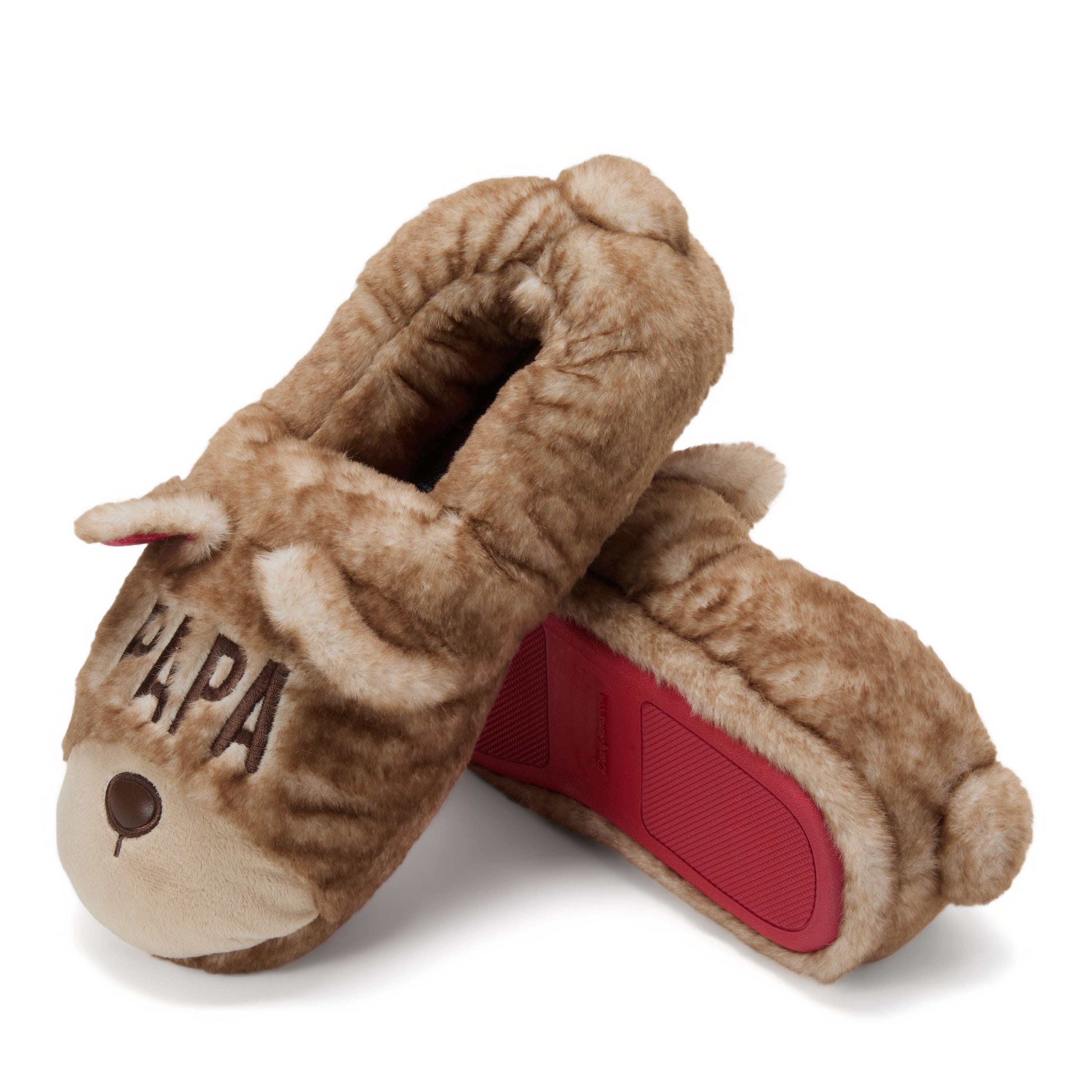 DEARFOAMS Papa Bear Closed Back Slipper, Alternate, color, Frost