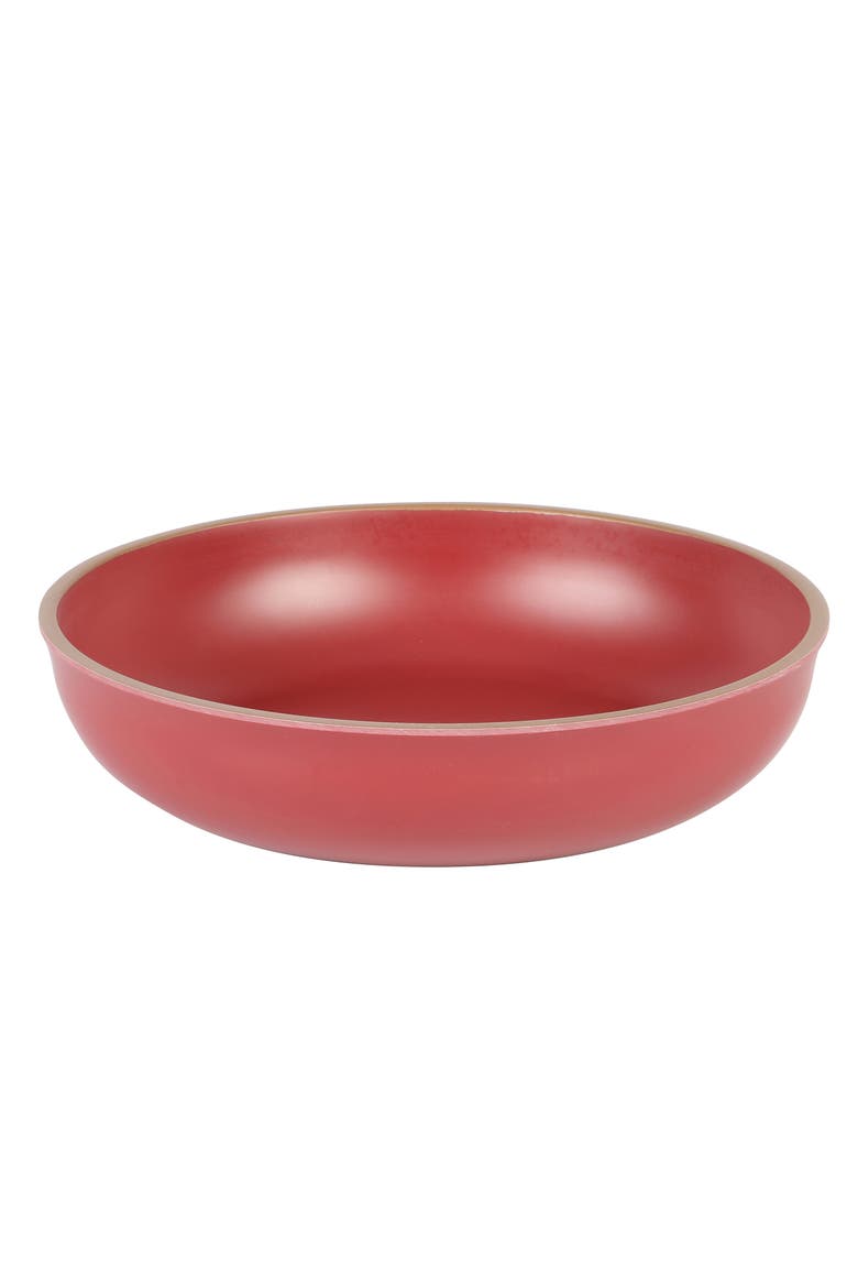 Rockabye 12 Piece Double Bowl Malemine Dinnerware Set, Alternate, color, Red