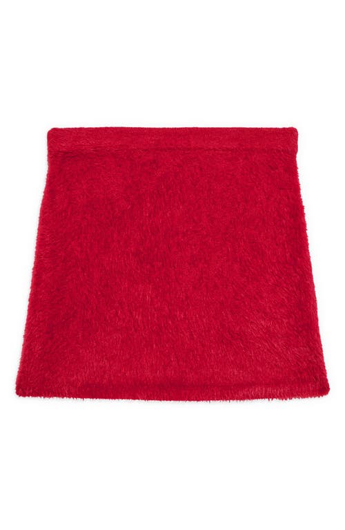 Helmut Lang Eyelash Miniskirt In Red