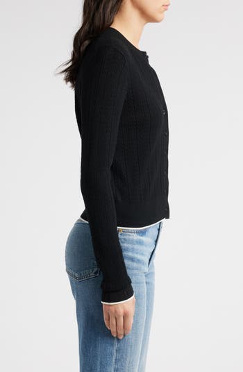 The Signature Open Knit Cardigan