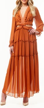 Diya Lace Trim Silk Slipdress