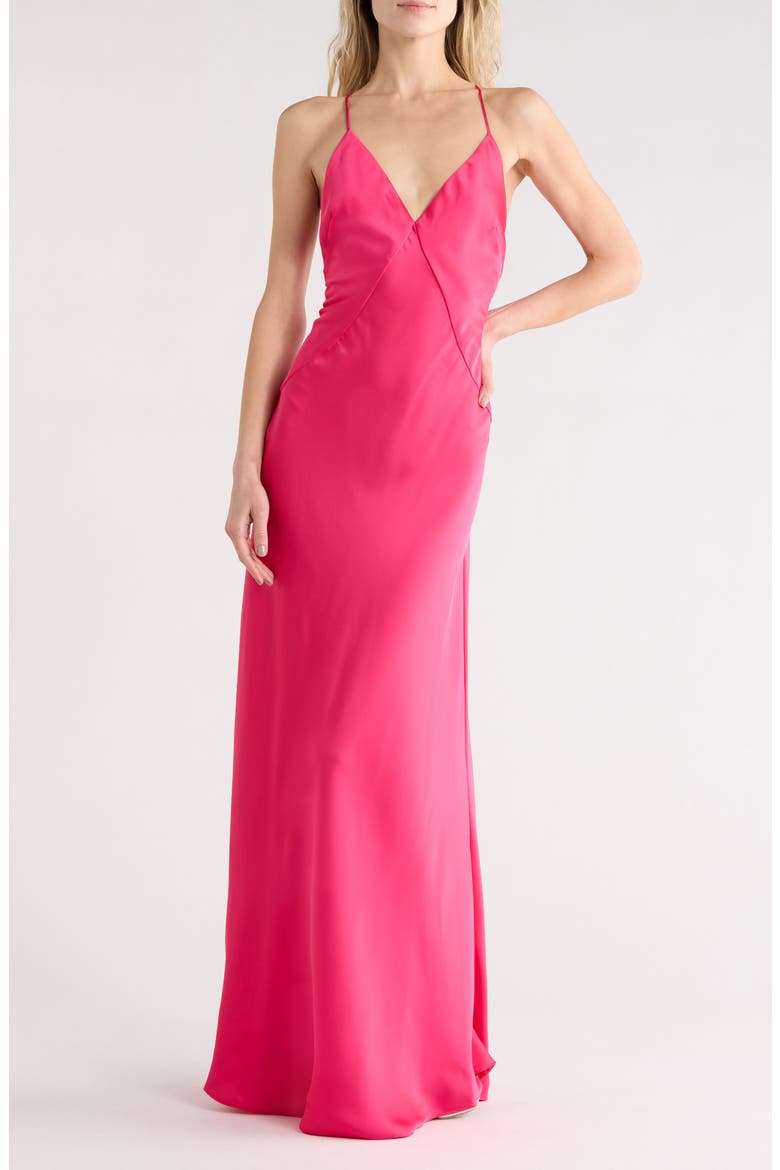 Caspe Maxi Gown, Main, color, HOT PINK