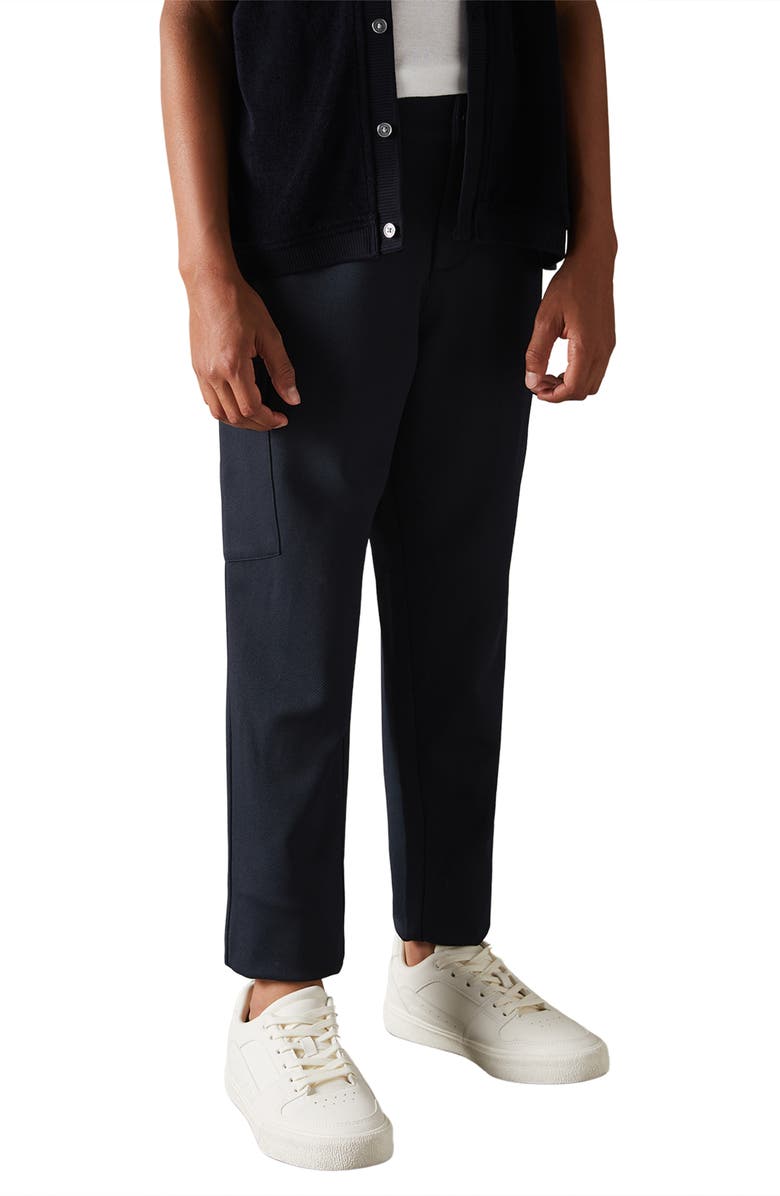 Reiss Kids' Orwell Jr. Twill Cargo Pants, Alternate, color, Navy
