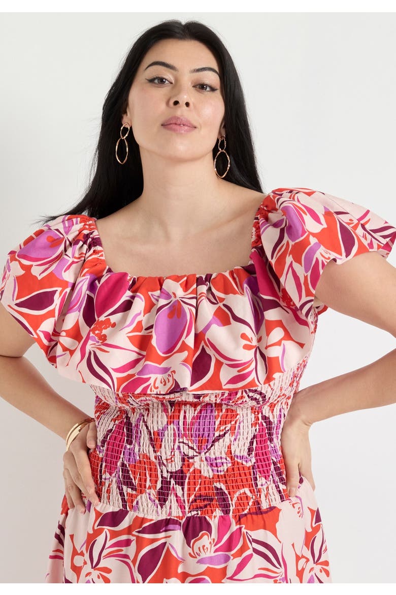 Smocked Bubble Dress, Alternate, color, THE BLOOMS