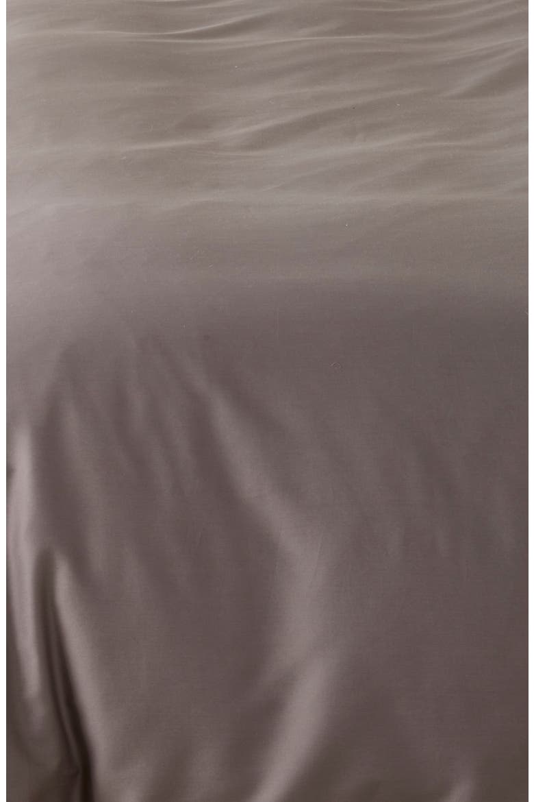 Solid Reversible Duvet Cover, Alternate, color, GREY DECEMBER