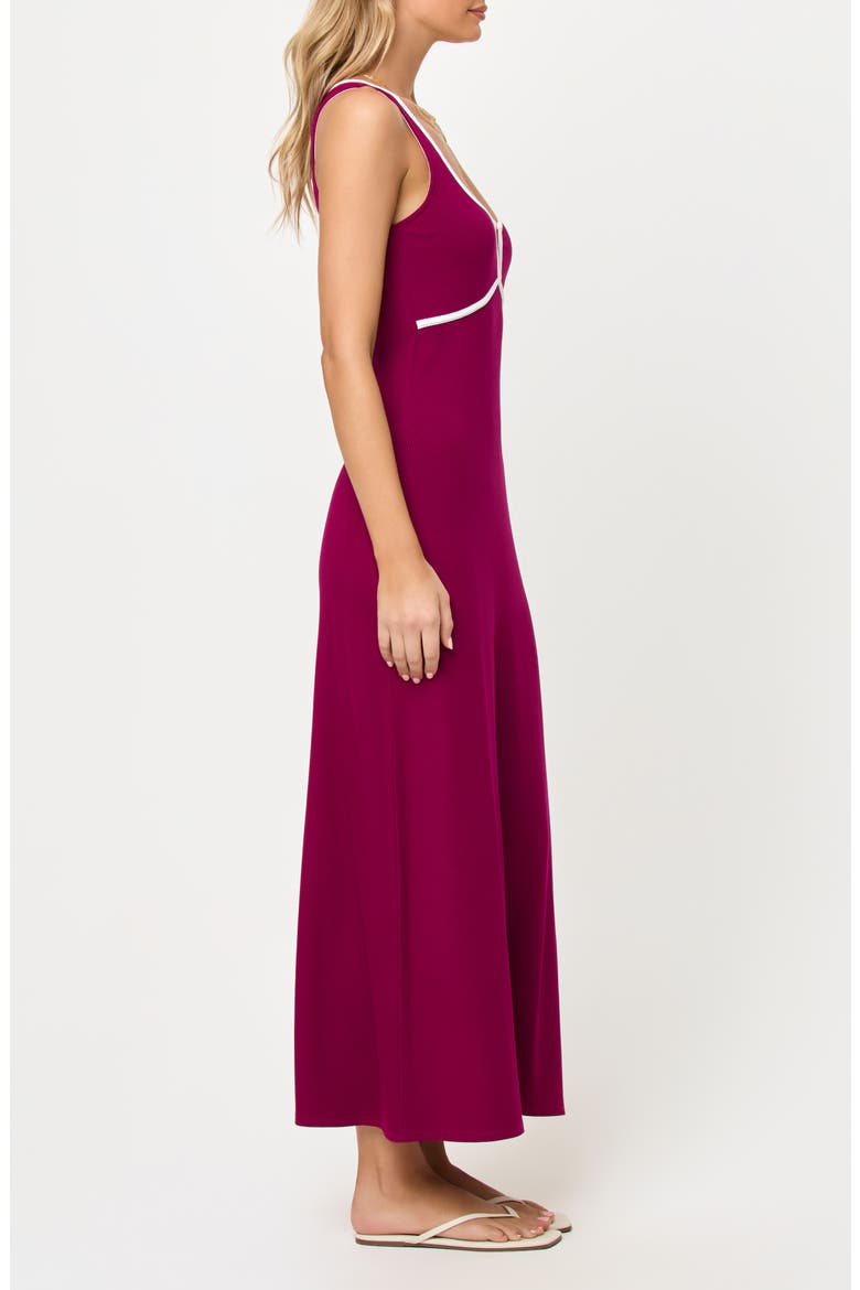 Sayge Maxi Cover-Up Dress, Alternate, color, BERRY JAM CREAM