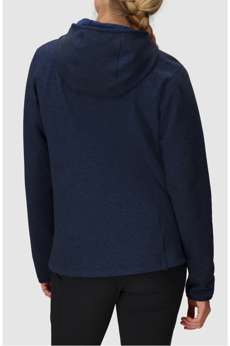 Crescent Fleece Zip Hoodie, Alternate, color, DARK NAVY