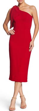 Dress the Population Tiffany One-Shoulder Midi Dress