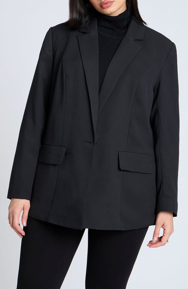 ELOQUII The Fluid Crepe Blazer, Main, color, 