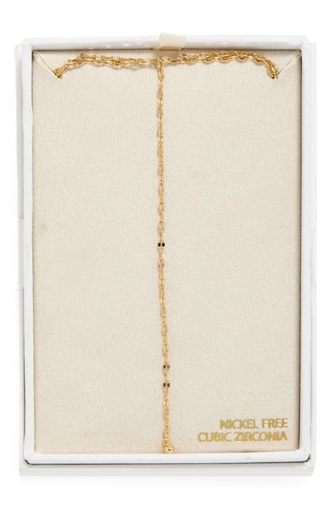 Shimmer Chain Y-Necklace