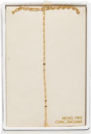 NORDSTROM RACK Shimmer Chain Y-Necklace