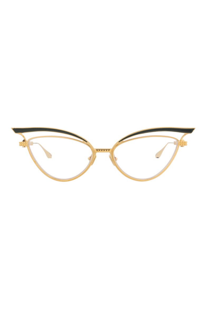 Novelty 55mm Cat Eye Optical Glasses, Main, color, GOLD GOLD TRANSPARENT