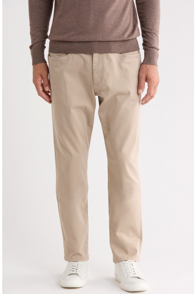 Stretch Cotton Five Pocket Pants, Main, color, PURE CASHMERE