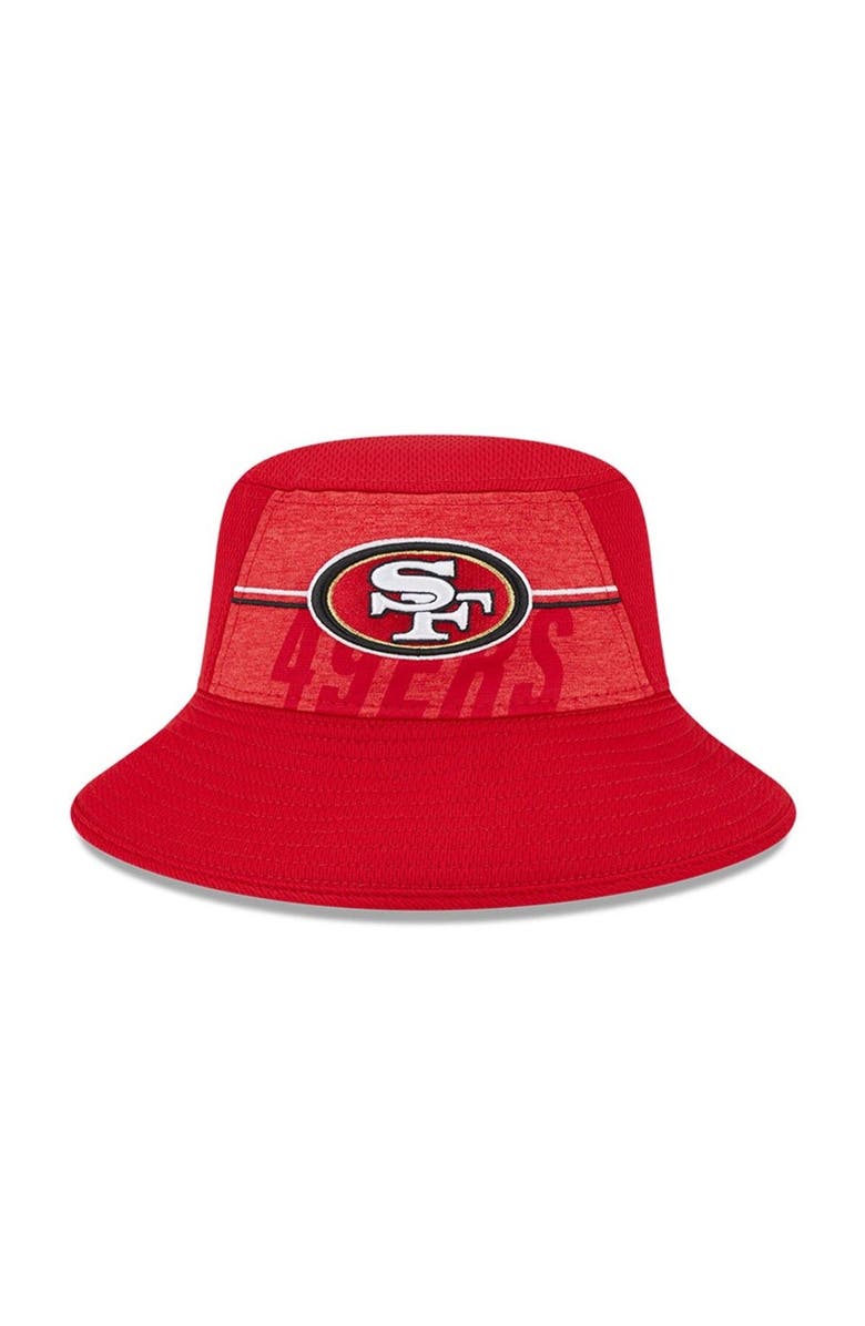 New Era Men's New Era Scarlet San Francisco 49ers 2023 NFL Training Camp Stretch Bucket Hat, Alternate, color,