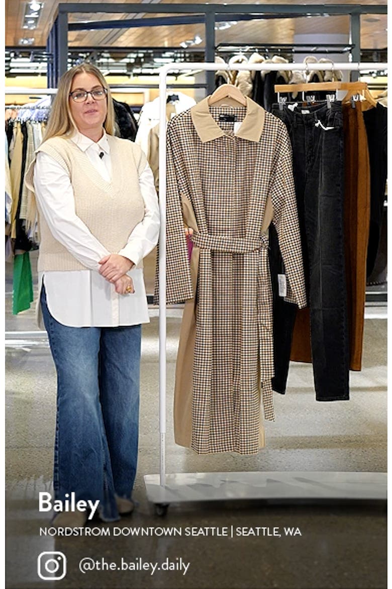 Curve Gingham Trench Coat video