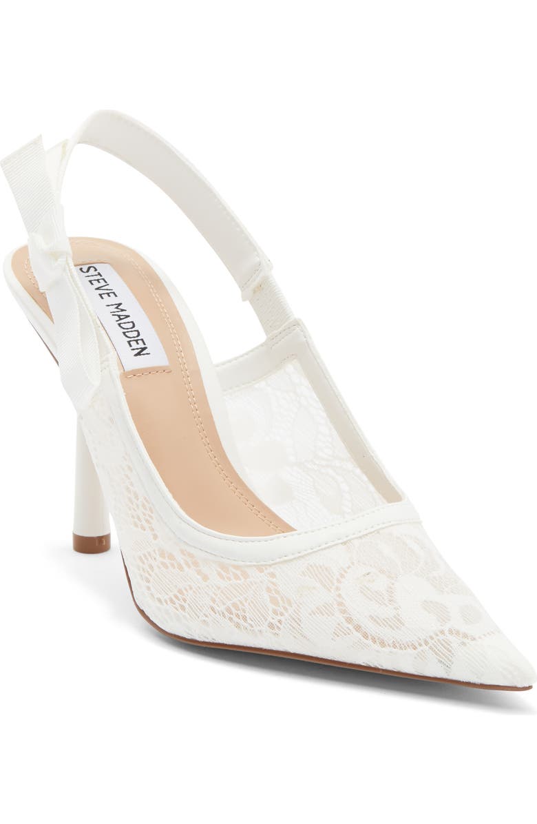 Steve Madden Stefani Slingback Pump, Main, color, Ivory Lace