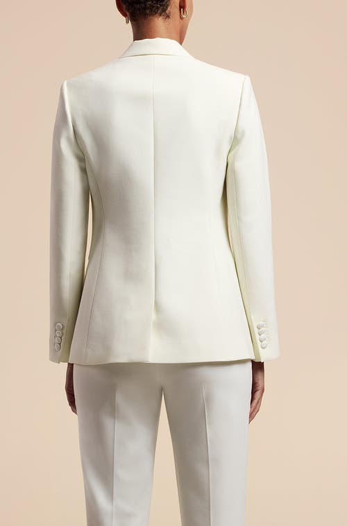 Shop Rebecca Taylor Tuxedo Blazer In Ivory