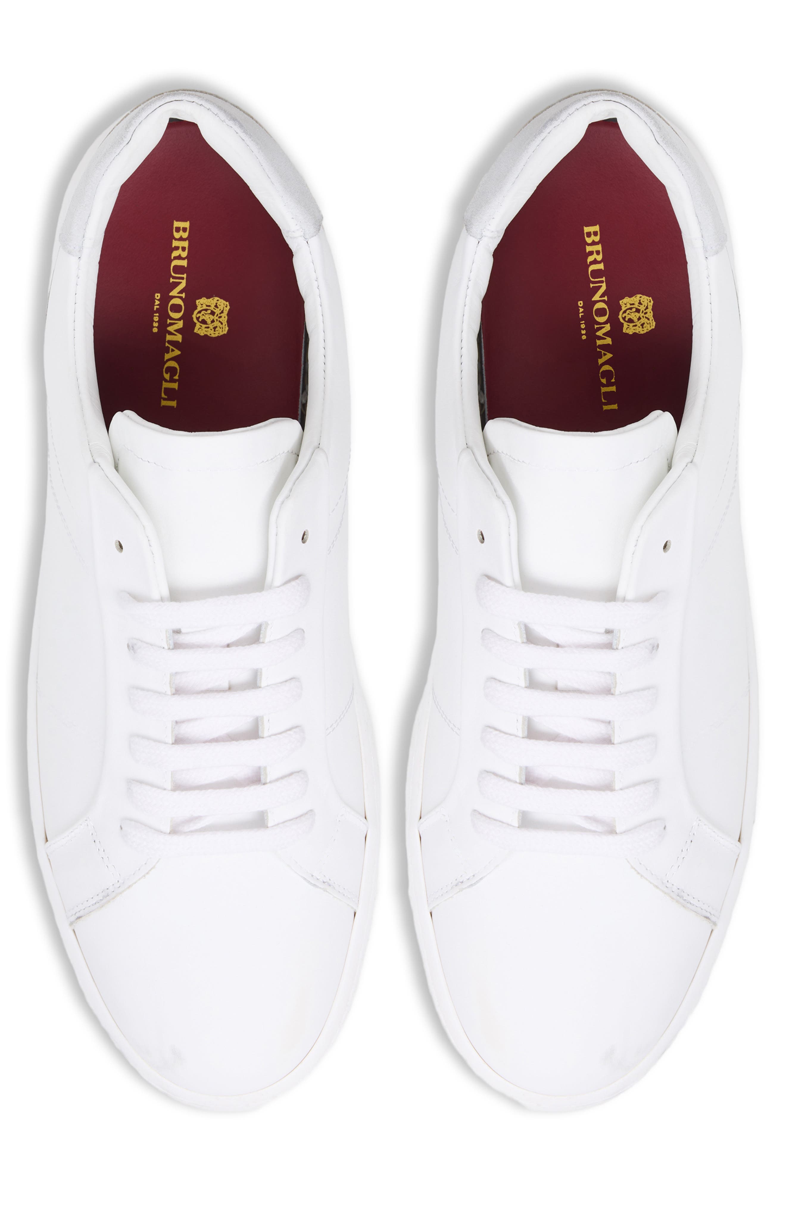 Martino Low Top Sneaker, Alternate, color, WHITE LEATHER