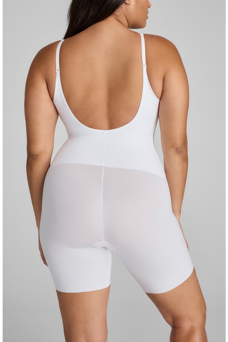 Low Back Mid Thigh Shaper Bodysuit, Alternate, color, ASTRAL
