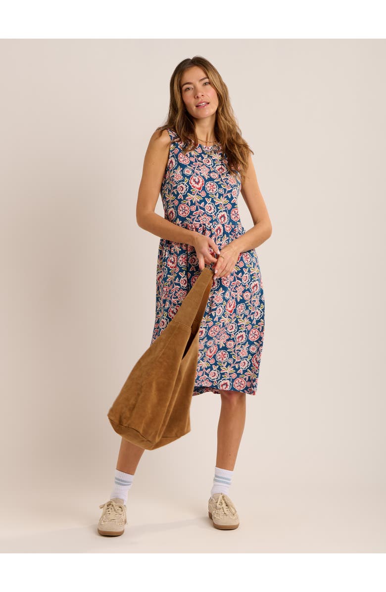 Brakeburn Mary Bloom Fit-and-Flare  Dress, Alternate, color, Blue