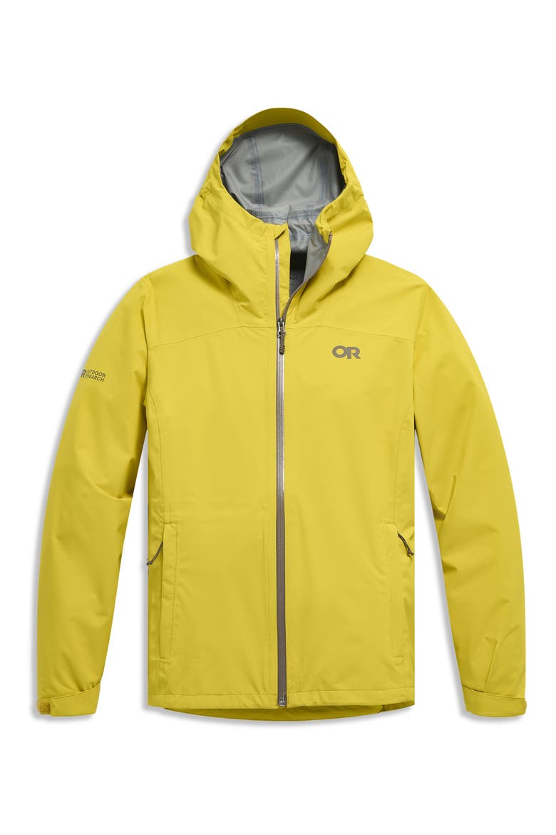 Stratoburst Packable Rain Jacket, Alternate, color, YELLOW-POPLAR