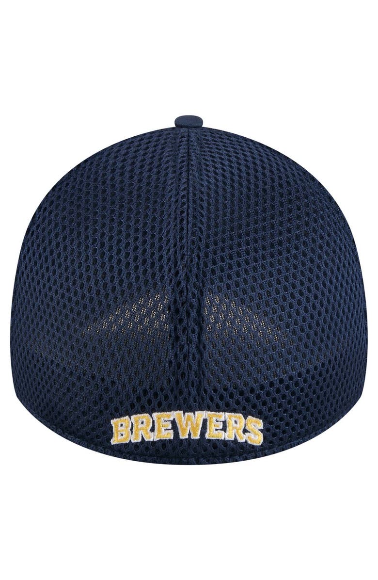 New Era Men's New Era Navy Milwaukee Brewers Subtle Camo 39THIRTY Flex Hat, Alternate, color, Navy