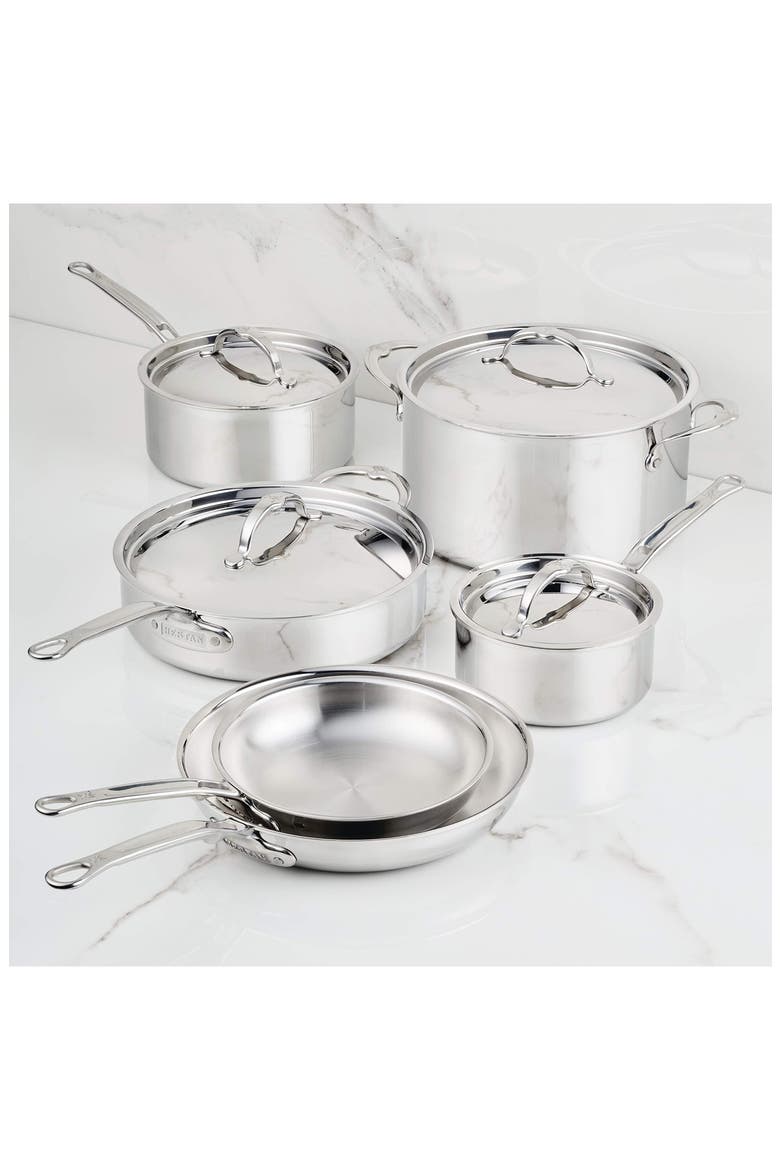 ProBond® Luxe 10-Piece Professional Clad Stainless Steel Ultimate Set, Alternate, color, NO COLOR