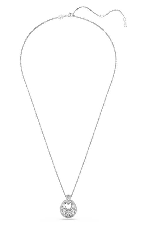 Swarovski Sublima Crystal Pendant Necklace In Silver