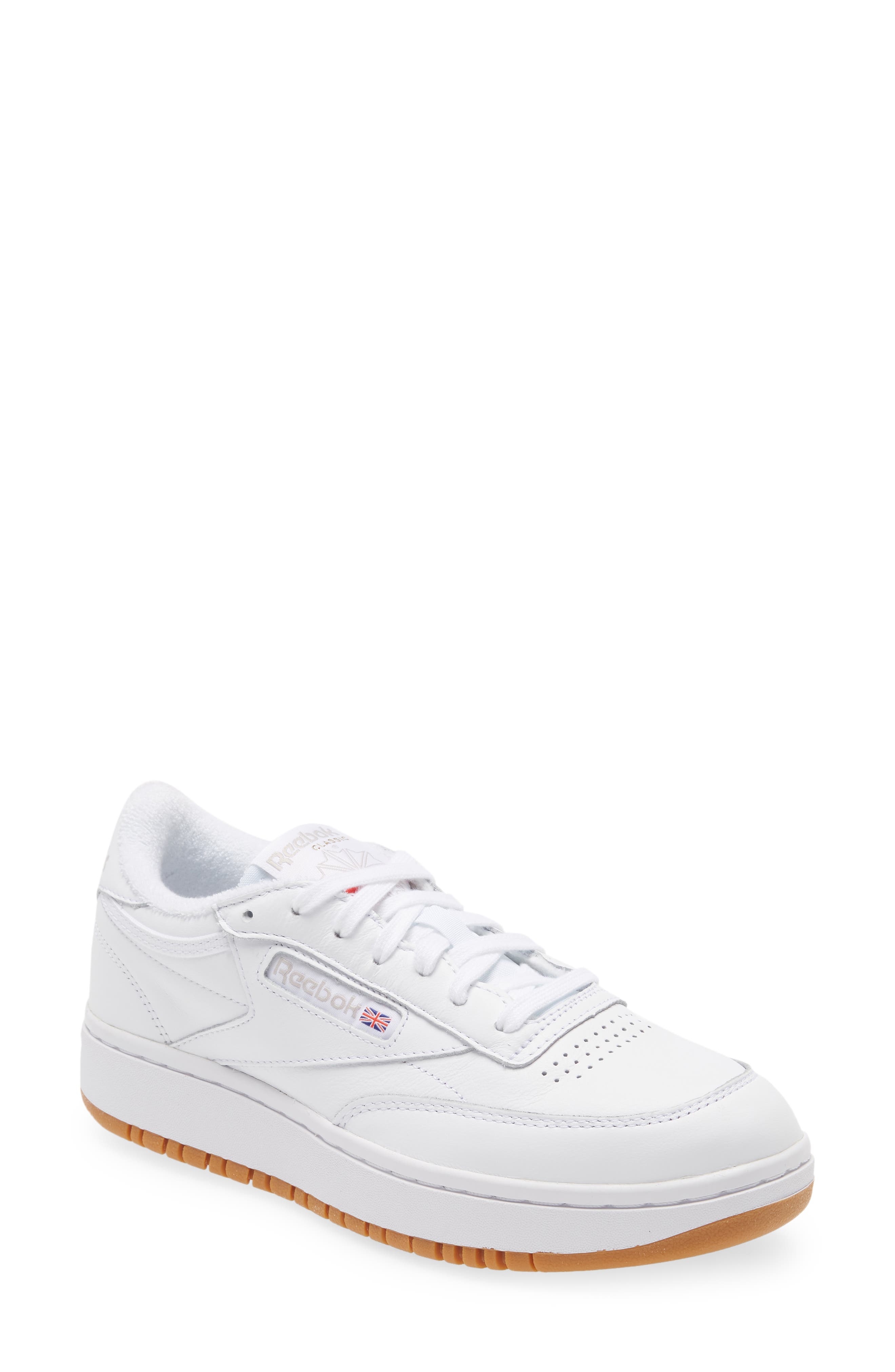 Reebok Club C Double Platform Sneaker, Main, color, 