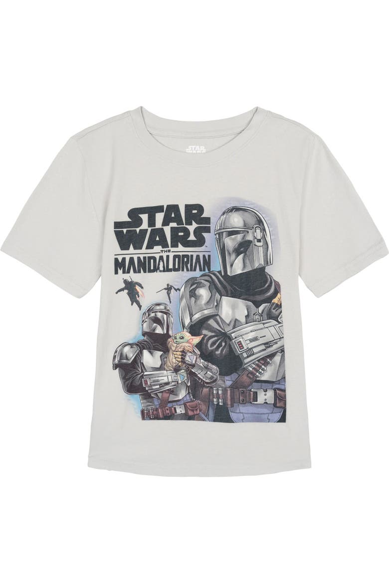 The Mandalorian Short Sleeve T-Shirt, Main, color, Mando Vapor Blue