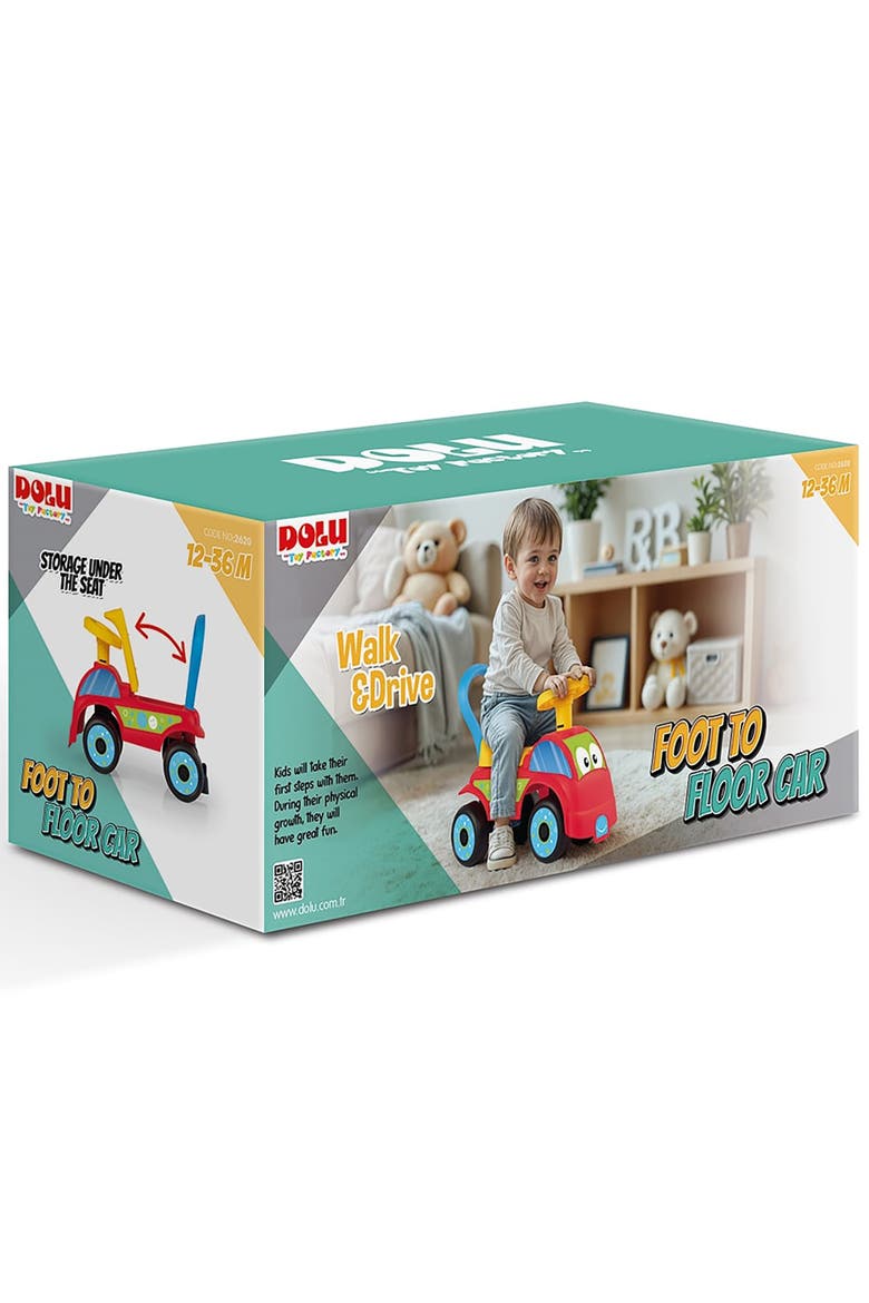 Walk & Drive Ride On Toy Vehicle, Toddlers 12mo+, Alternate, color, Multicolored
