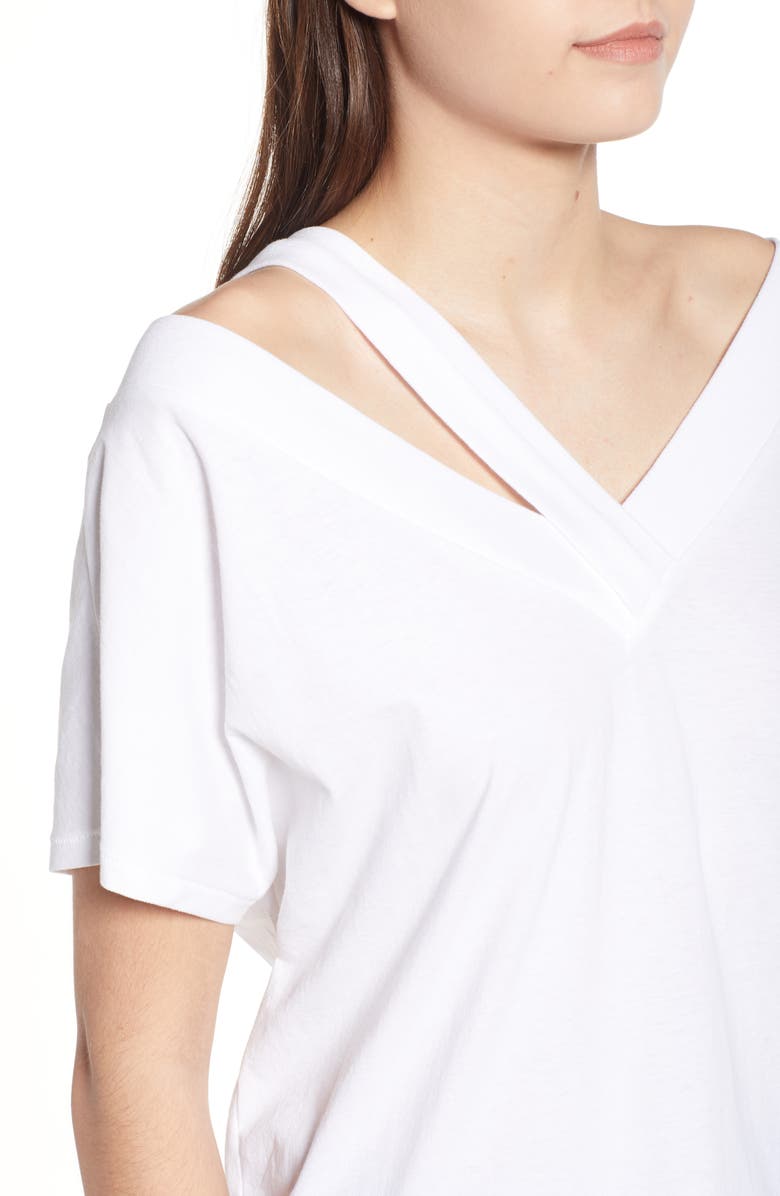 BP. Asymmetrical Neckline Tee, Alternate, color, 