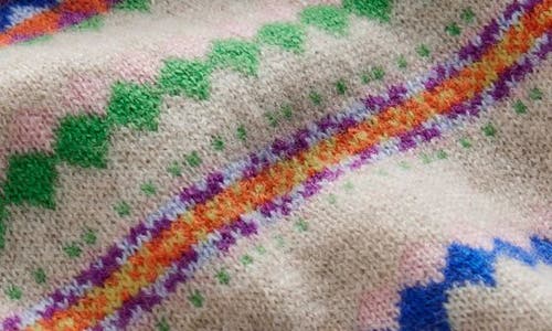 Boden Lydia Fair Isle Cashmere Sweater In Multi