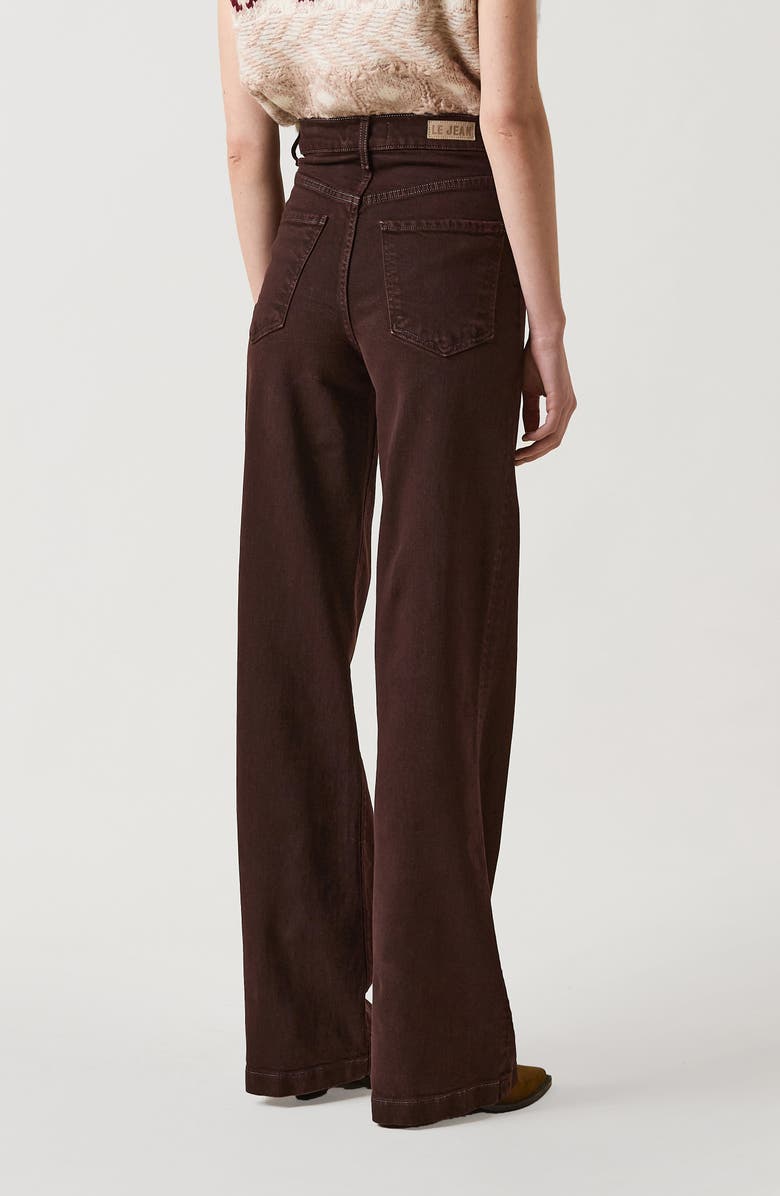 LE JEAN Virginia Wide Leg Jeans, Alternate, color, Cocoa