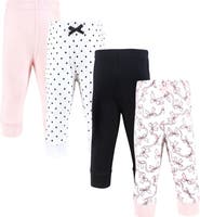 Hudson Baby 4Pk Collection of Versatile Pants Bottoms