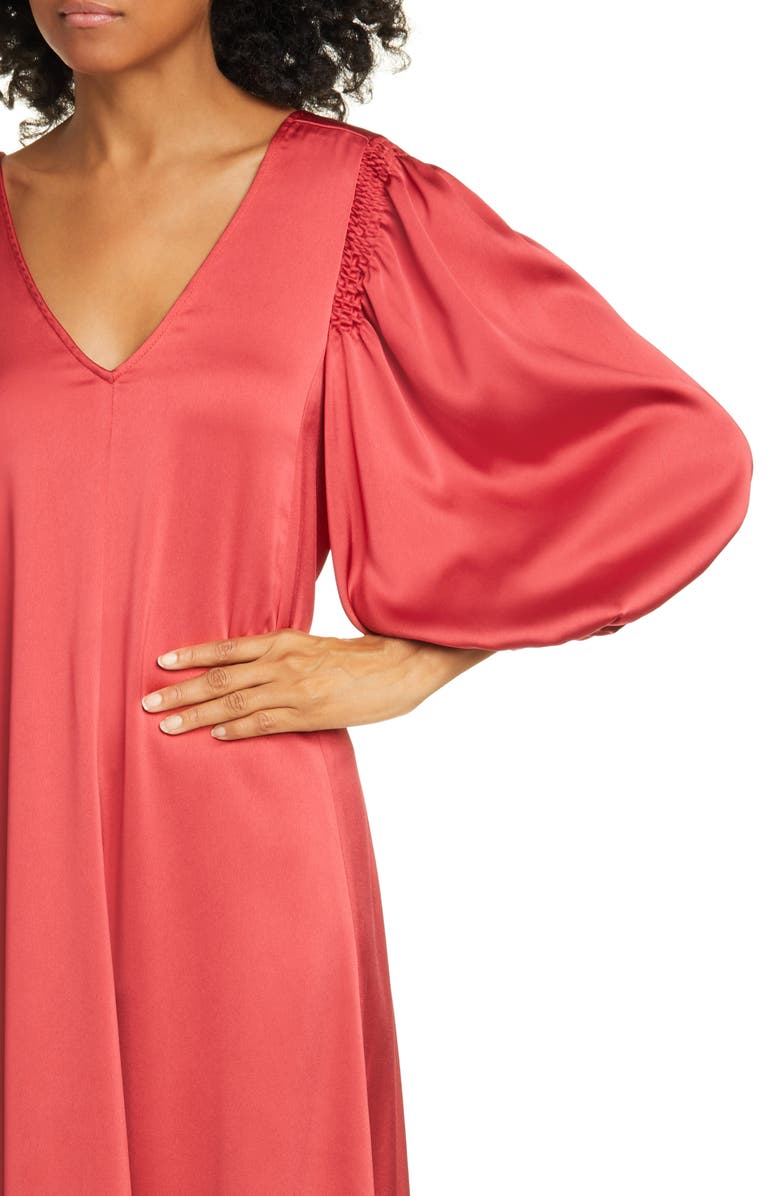 Stine Goya Marlen Satin Midi Dress, Alternate, color, 