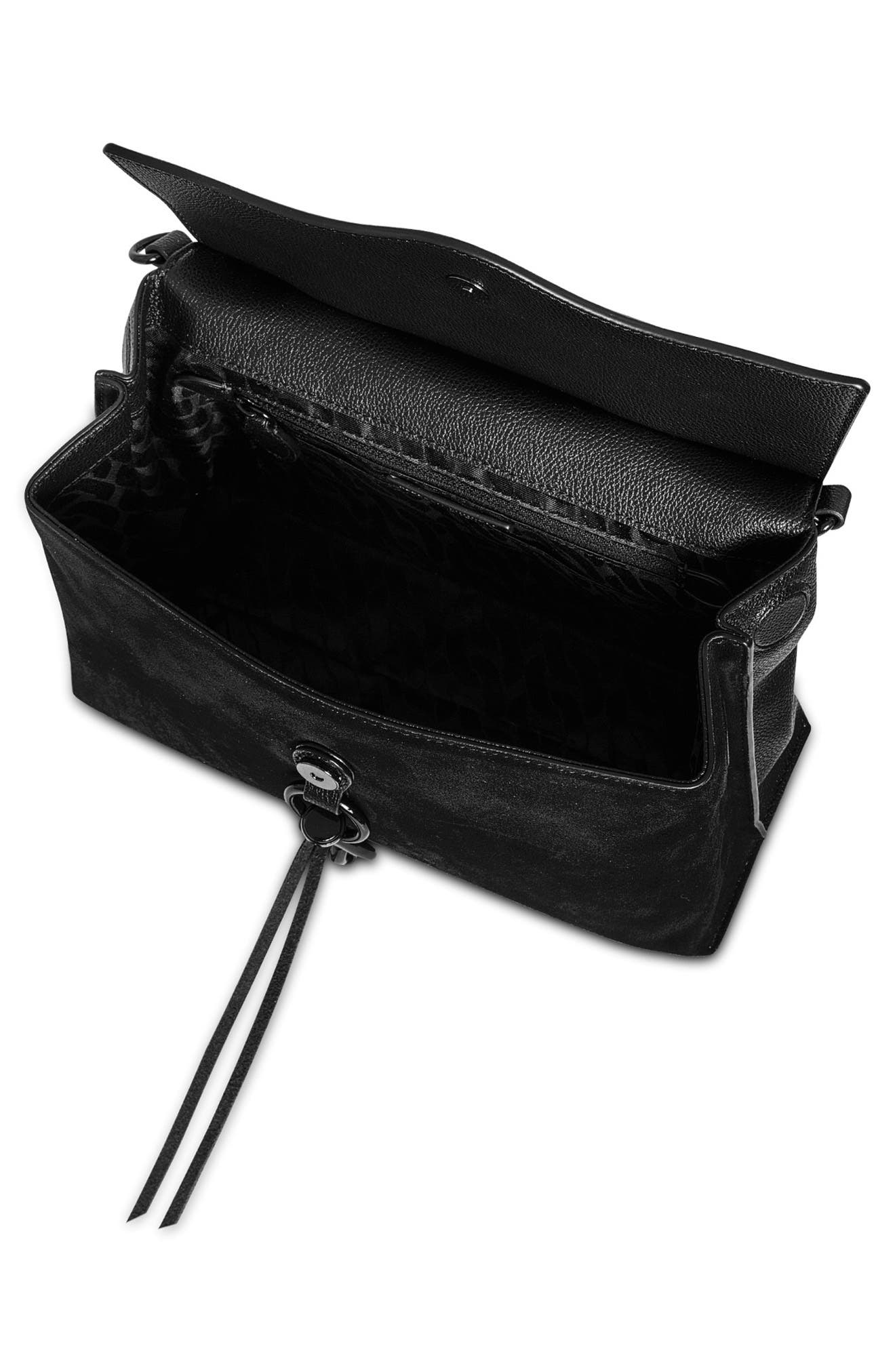 Rebecca Minkoff Keith Small Satchel Bag, Alternate, color, Black
