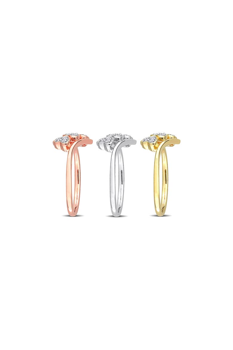 Set Of 3 Trio Heart Diamond Rings - 0.27ct., Alternate, color, MULTI