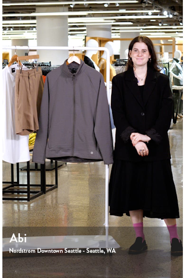 Bonded Grid Fleece Zip Jacket video