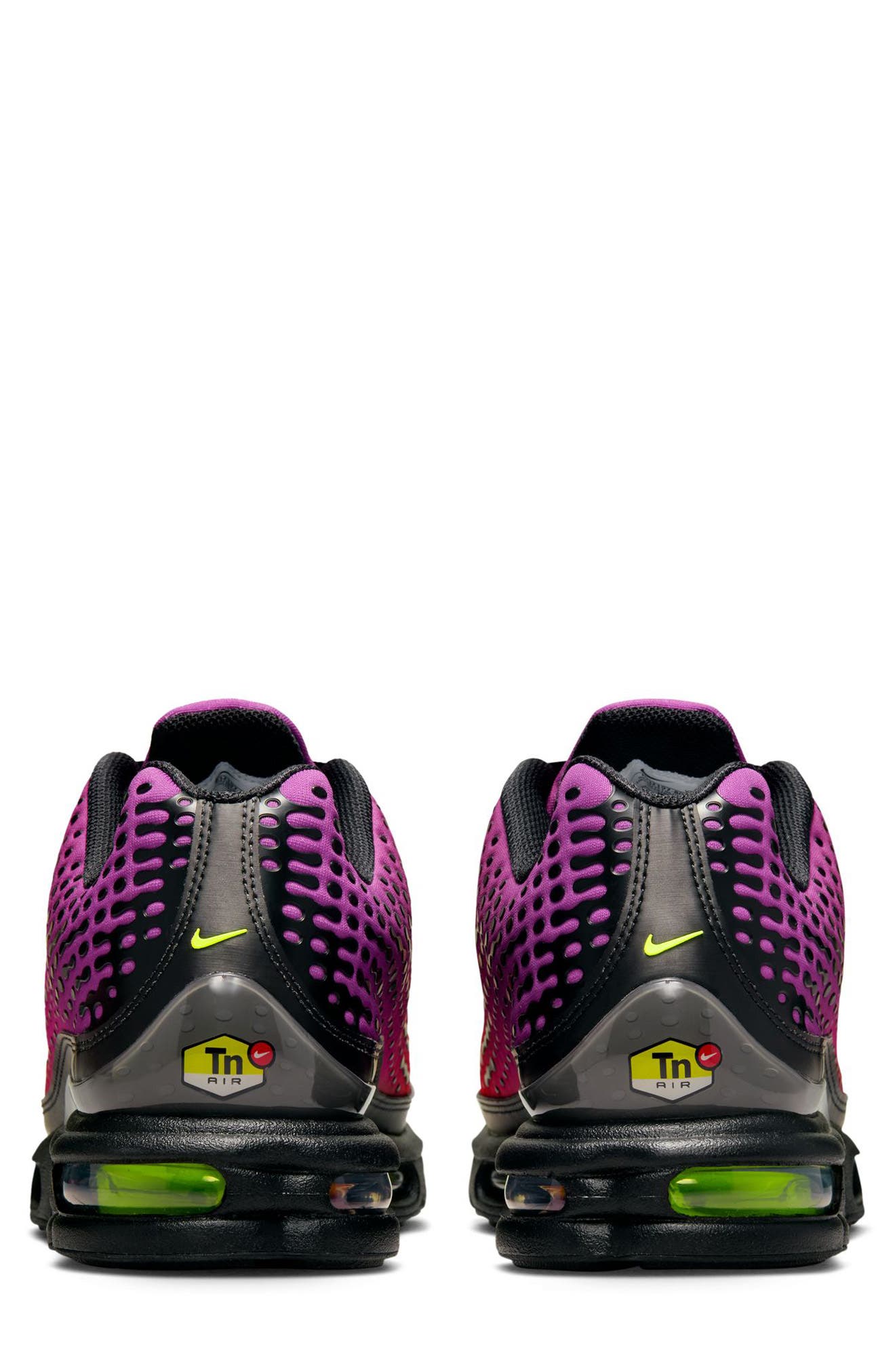 Air Max Plus VII Sneaker, Alternate, color, ORANGE/ BLACK/ CACTUS/ VOLT