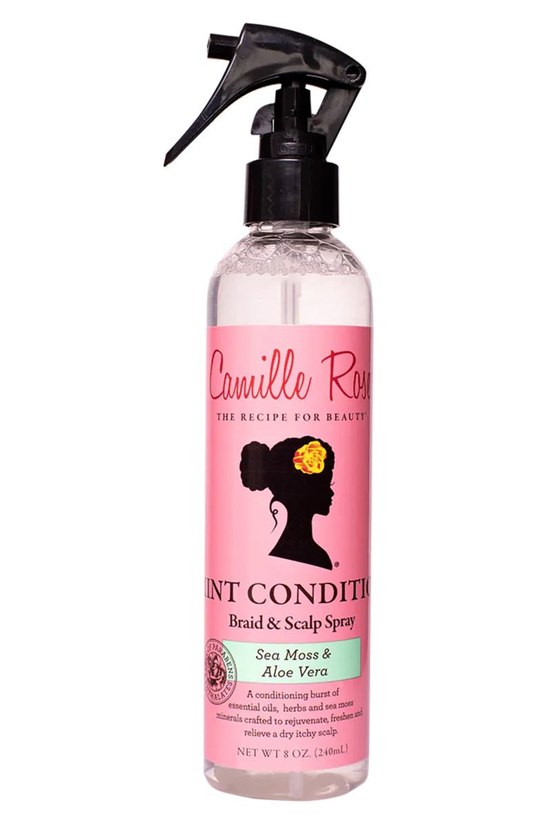 CAMILLE ROSE NATURALS Mint Condition Braid & Scalp Spray, Main, color, 
