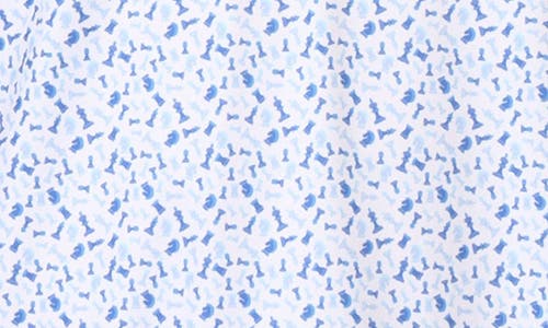 Tailorbyrd Chess Print Performance Polo In Blue