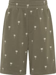TINY TRIBE Kids' Palm Tree Print Shorts