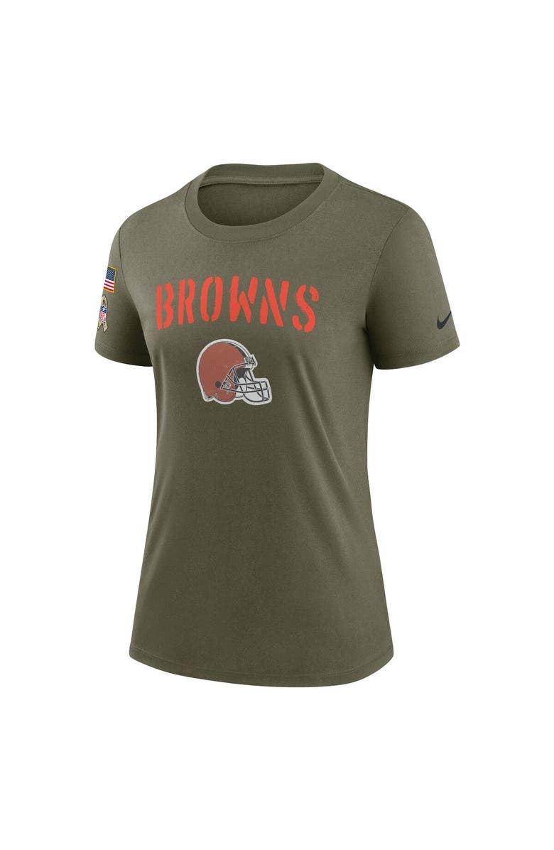 Nike Women's Nike Olive Cleveland Browns 2022 Salute To Service Legend T-Shirt, Alternate, color,