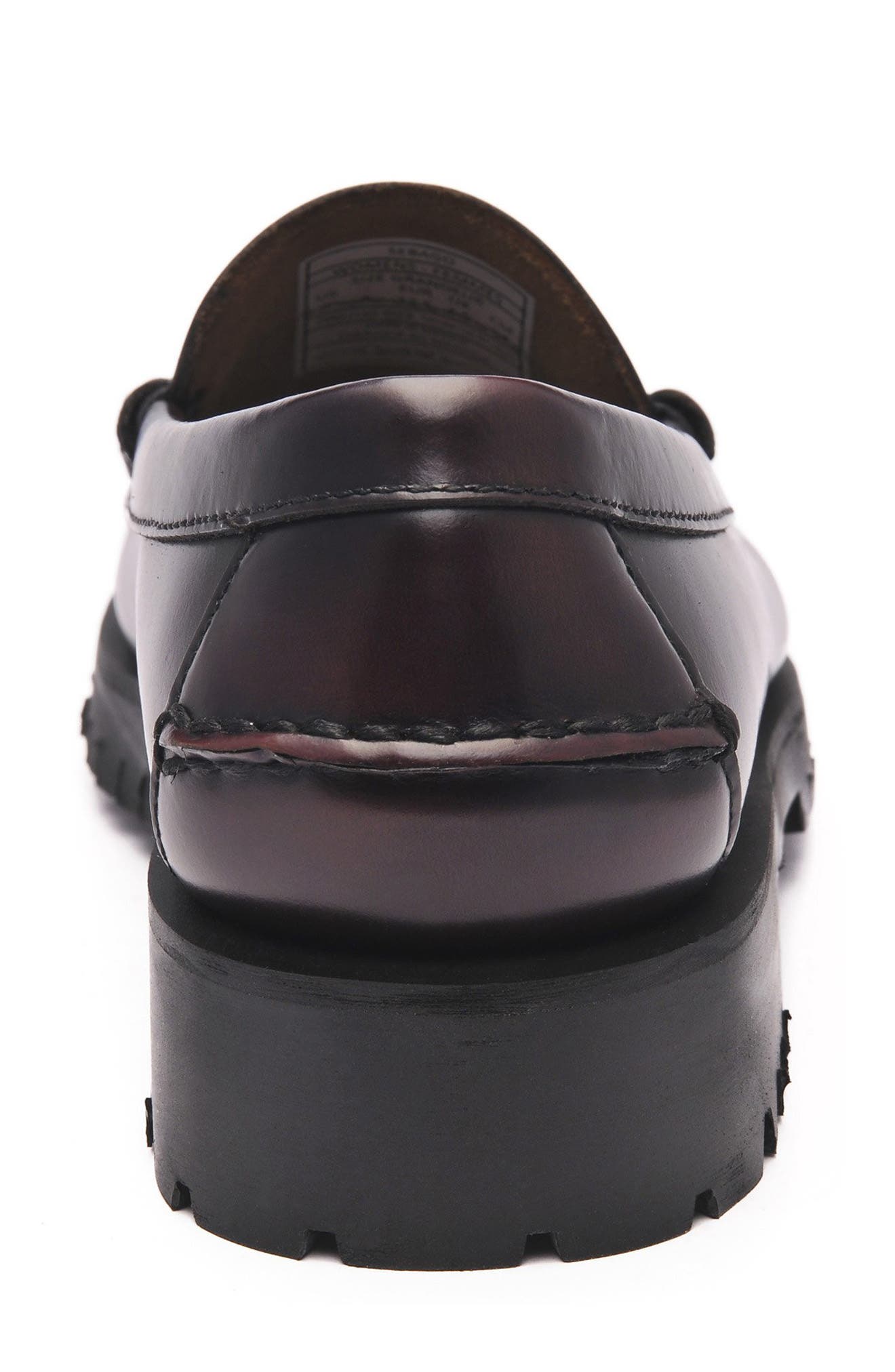 Dan Lug Penny Loafer, Alternate, color, BROWN AND BURGUNDY