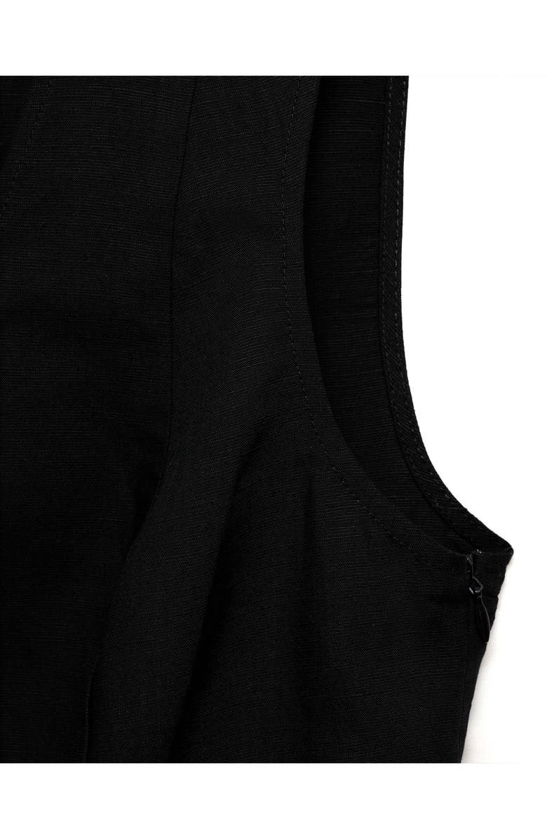 MANGO Sleeveless Peplum Top, Alternate, color, 