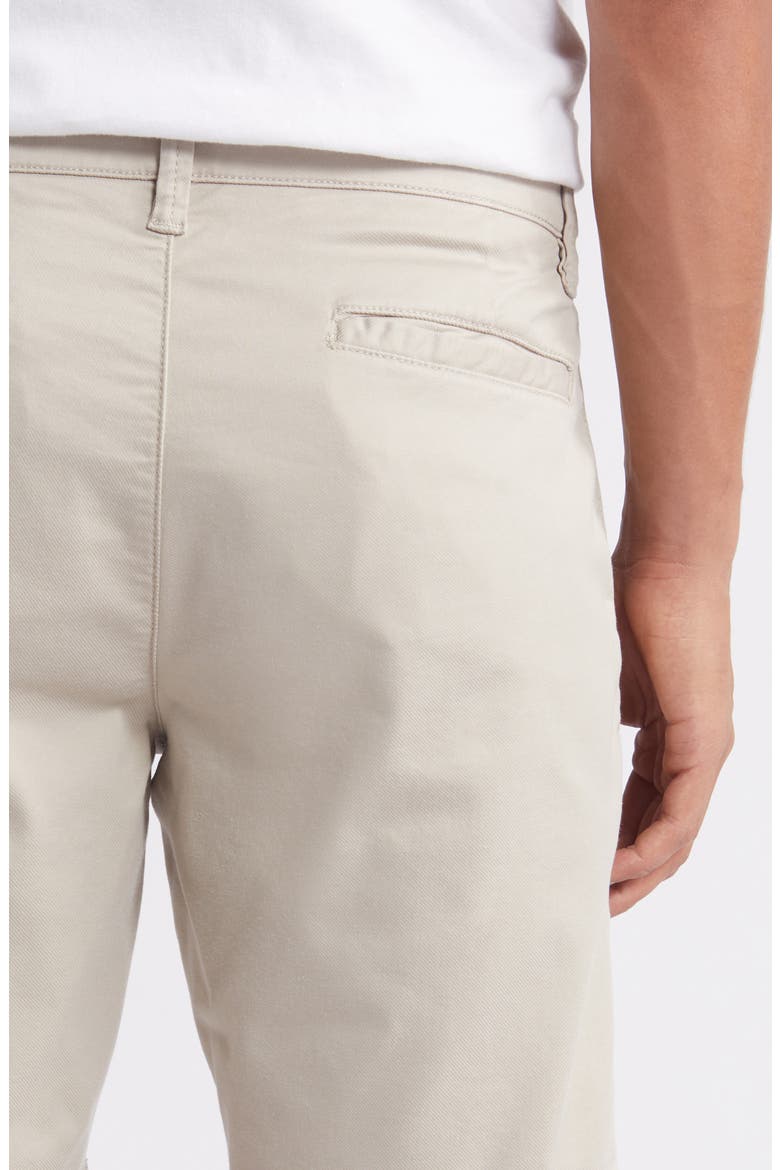 Arizona Flat Front Stretch Cotton Blend Shorts, Alternate, color, OYSTER SUMMER