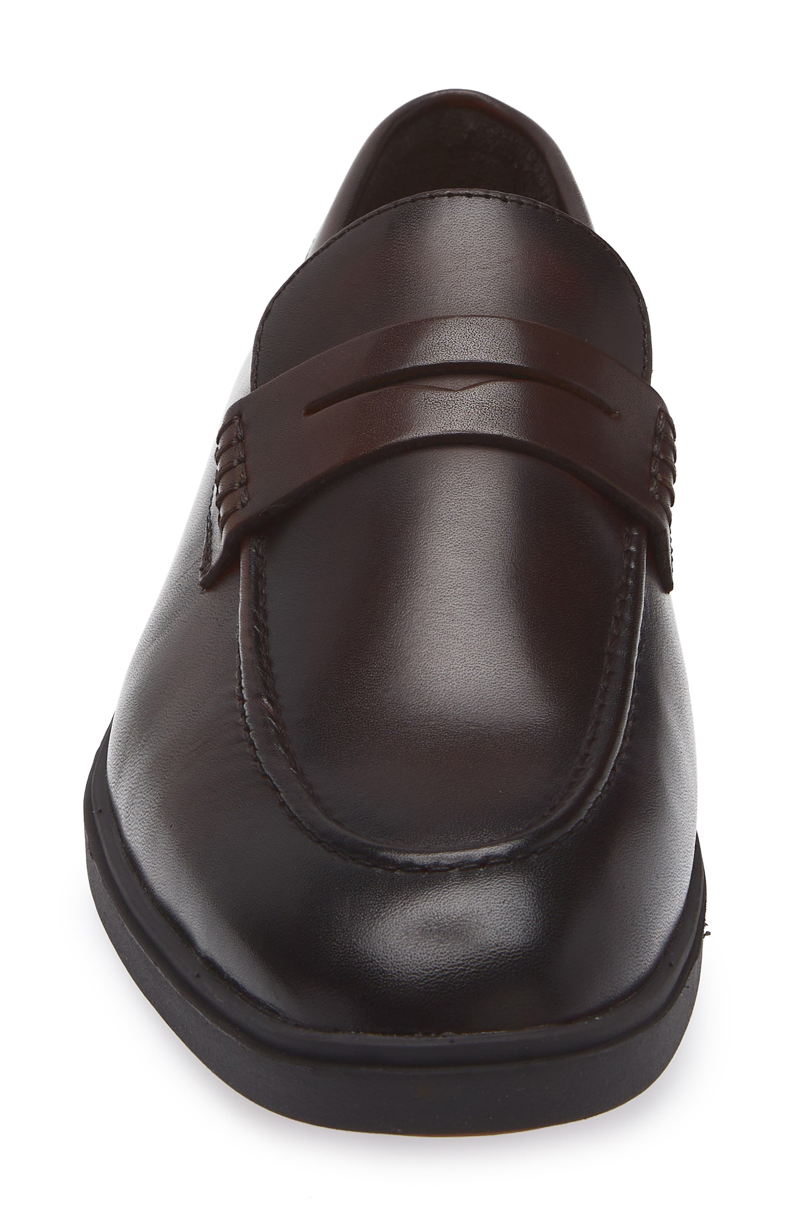 VITTORIO RUSSO Jimmy Penny Loafer, Alternate, color, Vit Val Dk Brown