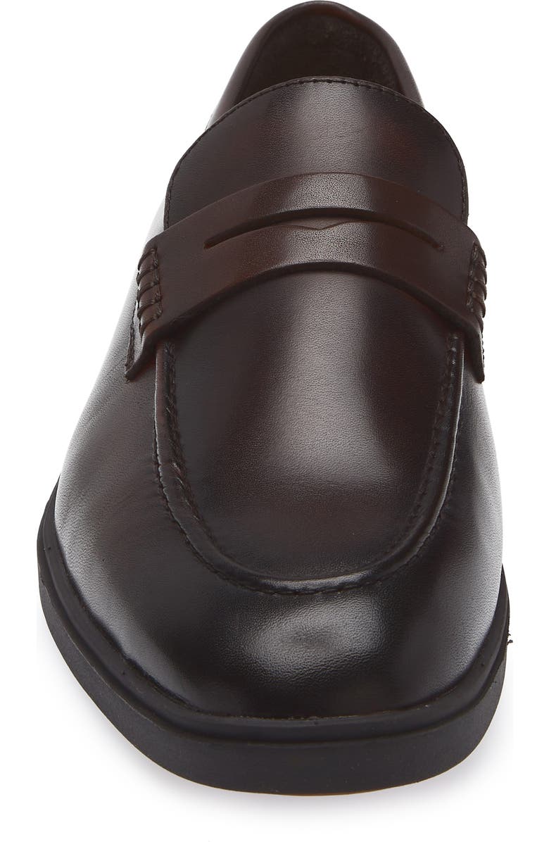 VITTORIO RUSSO Jimmy Penny Loafer, Alternate, color, Vit Val Dk Brown