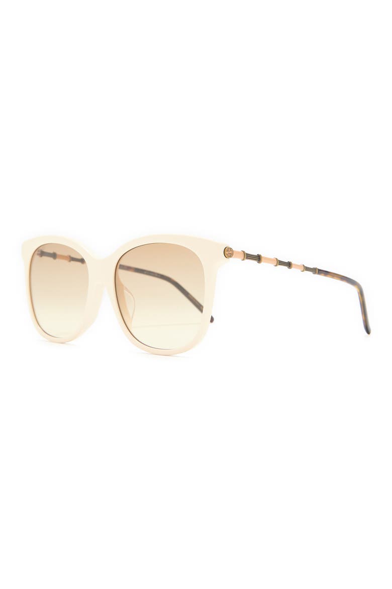 56mm Sunglasses, Alternate, color, IVORY
